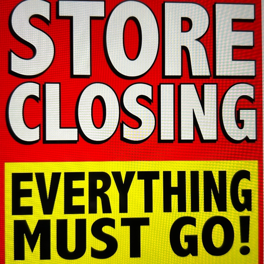 Everything must go!